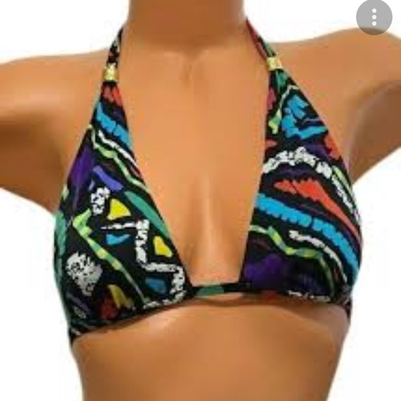 Victoria Secret MultiColor Triangle Bikini Suit Medium size Two piece swimsuit - Picture 2 of 11